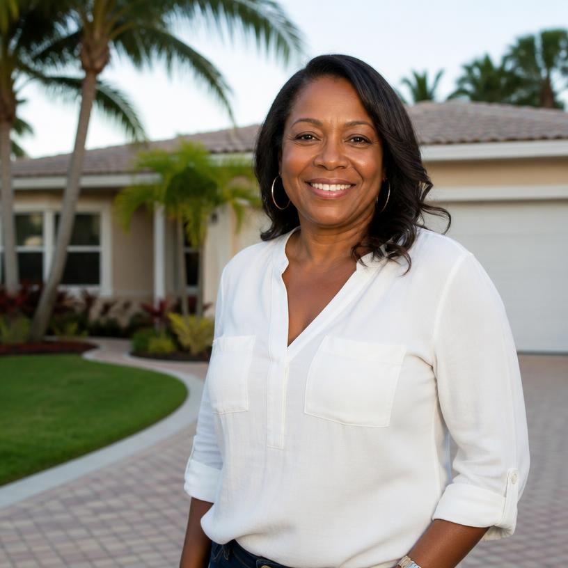 Portrait of Keisha, a South Florida homeowner