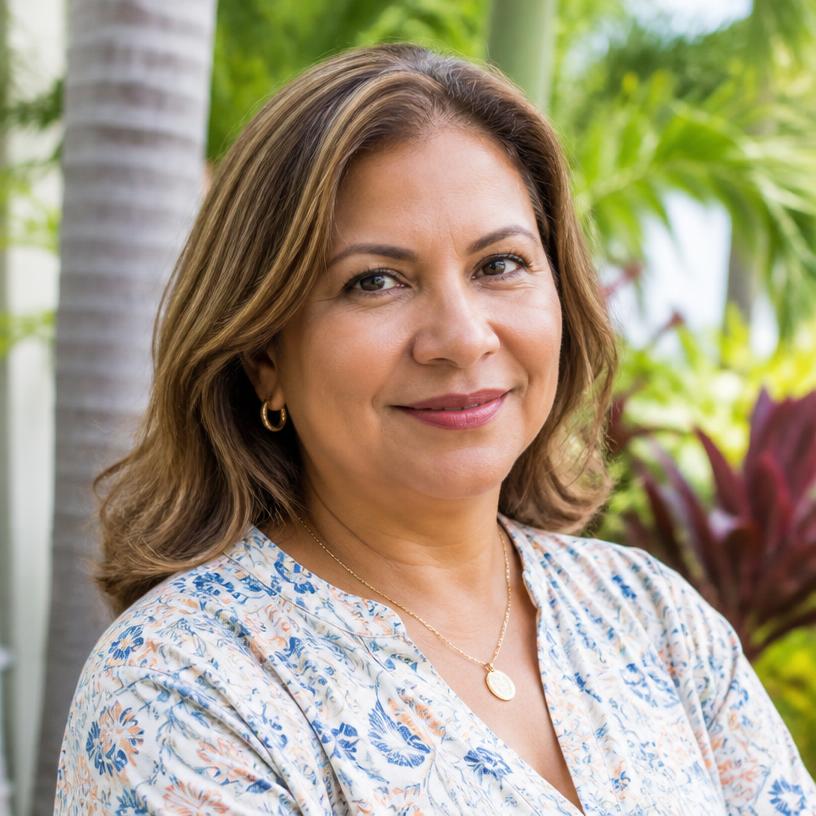 Portrait of Maria, a South Florida homeowner